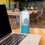 Personalized Cronulla Sutherland Sharks Skinny Tumbler Easter Mascot - Colorful Eggs Cartoon Style