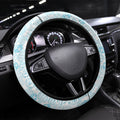 Cronulla Sutherland Sharks Steering Wheel Cover Easter Mascot - Colorful Eggs Cartoon Style
