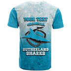 Personalized Cronulla Sutherland Sharks T Shirt Easter Mascot - Colorful Eggs Cartoon Style