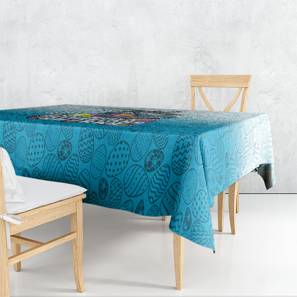 Personalized Cronulla Sutherland Sharks Tablecloth Easter Mascot - Colorful Eggs Cartoon Style