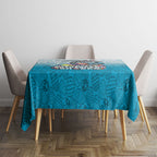 Personalized Cronulla Sutherland Sharks Tablecloth Easter Mascot - Colorful Eggs Cartoon Style