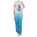 Personalized Cronulla Sutherland Sharks Tank Maxi Dress Easter Mascot - Colorful Eggs Cartoon Style