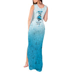 Personalized Cronulla Sutherland Sharks Tank Maxi Dress Easter Mascot - Colorful Eggs Cartoon Style