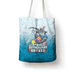 Personalized Cronulla Sutherland Sharks Tote Bag Easter Mascot - Colorful Eggs Cartoon Style