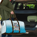 Personalized Cronulla Sutherland Sharks Travel Bag Easter Mascot - Colorful Eggs Cartoon Style
