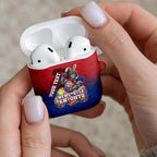 Personalized Newcastle Knights AirPods Case Easter Mascot - Colorful Eggs Cartoon Style