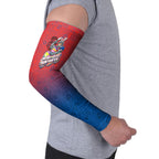 Personalized Newcastle Knights Arm Sleeves Easter Mascot - Colorful Eggs Cartoon Style