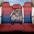 Personalized Newcastle Knights Back Car Seat Cover Easter Mascot - Colorful Eggs Cartoon Style