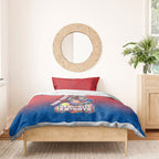 Personalized Newcastle Knights Bedding Set Easter Mascot - Colorful Eggs Cartoon Style