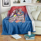 Personalized Newcastle Knights Blanket Easter Mascot - Colorful Eggs Cartoon Style