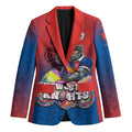 Personalized Newcastle Knights Blazer Easter Mascot - Colorful Eggs Cartoon Style