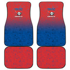 Personalized Newcastle Knights Car Mats Easter Mascot - Colorful Eggs Cartoon Style