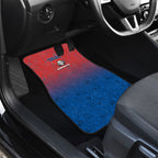 Personalized Newcastle Knights Car Mats Easter Mascot - Colorful Eggs Cartoon Style