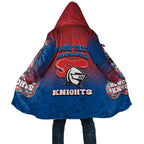 Personalized Newcastle Knights Cloak Easter Mascot - Colorful Eggs Cartoon Style
