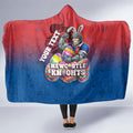 Personalized Newcastle Knights Hooded Blanket Easter Mascot - Colorful Eggs Cartoon Style