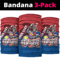Personalized Newcastle Knights Neck Gaiter Easter Mascot - Colorful Eggs Cartoon Style