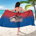 Personalized Newcastle Knights Sarong Easter Mascot - Colorful Eggs Cartoon Style