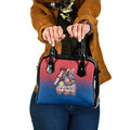 Personalized Newcastle Knights Shoulder Handbag Easter Mascot - Colorful Eggs Cartoon Style