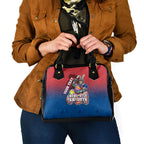 Personalized Newcastle Knights Shoulder Handbag Easter Mascot - Colorful Eggs Cartoon Style