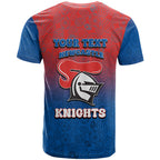 Personalized Newcastle Knights T Shirt Easter Mascot - Colorful Eggs Cartoon Style