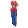 Personalized Newcastle Knights Tank Maxi Dress Easter Mascot - Colorful Eggs Cartoon Style