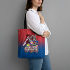 Personalized Newcastle Knights Tote Bag Easter Mascot - Colorful Eggs Cartoon Style