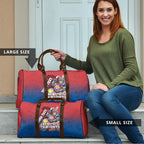 Personalized Newcastle Knights Travel Bag Easter Mascot - Colorful Eggs Cartoon Style