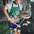 Personalized New Zealand Warriors Apron Easter Mascot - Colorful Eggs Cartoon Style