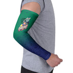Personalized New Zealand Warriors Arm Sleeves Easter Mascot - Colorful Eggs Cartoon Style