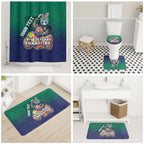Personalized New Zealand Warriors Bathroom Set Easter Mascot - Colorful Eggs Cartoon Style