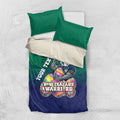Personalized New Zealand Warriors Bedding Set Easter Mascot - Colorful Eggs Cartoon Style