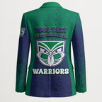 Personalized New Zealand Warriors Blazer Easter Mascot - Colorful Eggs Cartoon Style