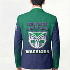 Personalized New Zealand Warriors Blazer Easter Mascot - Colorful Eggs Cartoon Style