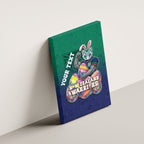 Personalized New Zealand Warriors Canvas Wall Art Easter Mascot - Colorful Eggs Cartoon Style