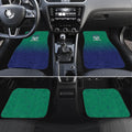Personalized New Zealand Warriors Car Mats Easter Mascot - Colorful Eggs Cartoon Style