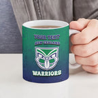 Personalized New Zealand Warriors Ceramic Mug Easter Mascot - Colorful Eggs Cartoon Style