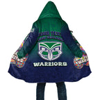 Personalized New Zealand Warriors Cloak Easter Mascot - Colorful Eggs Cartoon Style