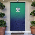 Personalized New Zealand Warriors Door Cover Easter Mascot - Colorful Eggs Cartoon Style