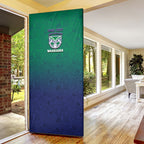 Personalized New Zealand Warriors Door Cover Easter Mascot - Colorful Eggs Cartoon Style