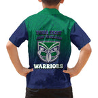 Personalized New Zealand Warriors Hawaiian Shirt Easter Mascot - Colorful Eggs Cartoon Style