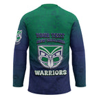 Personalized New Zealand Warriors Hockey Jersey Easter Mascot - Colorful Eggs Cartoon Style
