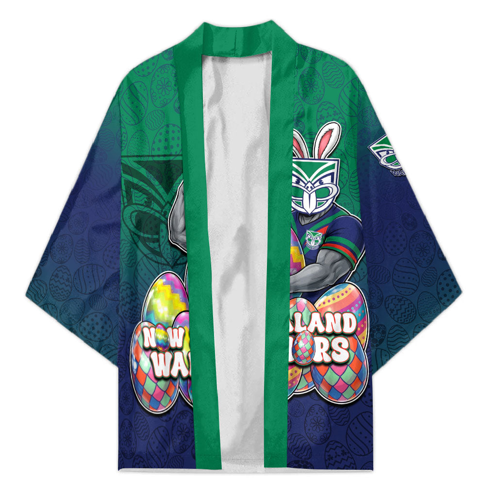 Personalized New Zealand Warriors Kimono Easter Mascot - Colorful Eggs Cartoon Style