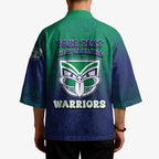 Personalized New Zealand Warriors Kimono Easter Mascot - Colorful Eggs Cartoon Style