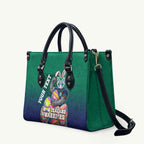 Personalized New Zealand Warriors Leather Bag Easter Mascot - Colorful Eggs Cartoon Style