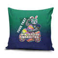 Personalized New Zealand Warriors Pillow Cover Easter Mascot - Colorful Eggs Cartoon Style