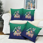 Personalized New Zealand Warriors Pillow Cover Easter Mascot - Colorful Eggs Cartoon Style