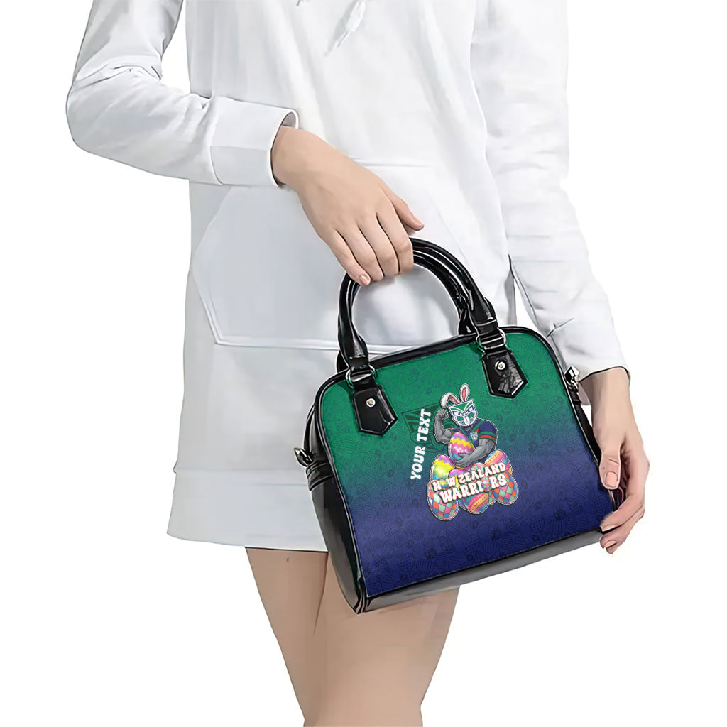 Personalized New Zealand Warriors Shoulder Handbag Easter Mascot - Colorful Eggs Cartoon Style