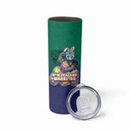 Personalized New Zealand Warriors Skinny Tumbler Easter Mascot - Colorful Eggs Cartoon Style