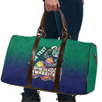 Personalized New Zealand Warriors Travel Bag Easter Mascot - Colorful Eggs Cartoon Style
