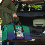 Personalized New Zealand Warriors Travel Bag Easter Mascot - Colorful Eggs Cartoon Style